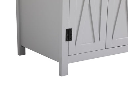 Elegant Furniture & Lighting - Grant 36 inch bathroom Vanity in Grey with Backsplash - VF90236GR-BS veiw 6