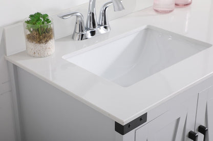Elegant Furniture & Lighting - Grant 36 inch bathroom Vanity in Grey with Backsplash - VF90236GR-BS veiw 11