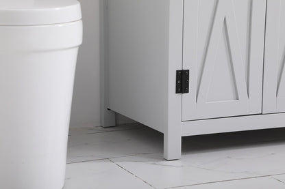 Elegant Furniture & Lighting - Grant 36 inch bathroom Vanity in Grey with Backsplash - VF90236GR-BS veiw 12