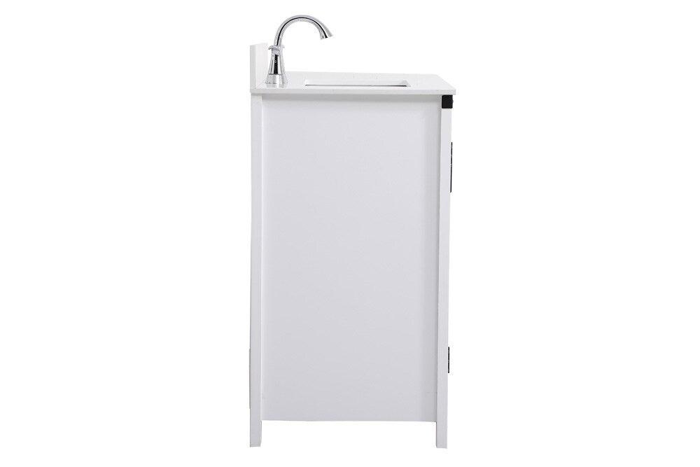 Elegant Furniture & Lighting - Grant 36 inch bathroom Vanity in White with Backsplash - VF90236WH-BS veiw 7