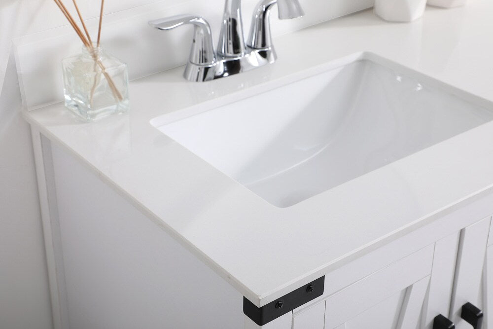 Elegant Furniture & Lighting - Grant 36 inch bathroom Vanity in White with Backsplash - VF90236WH-BS veiw 11