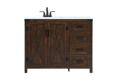 Elegant Furniture & Lighting - Grant 42 inch Single bathroom vanity in expresso - VF90242EX veiw 1
