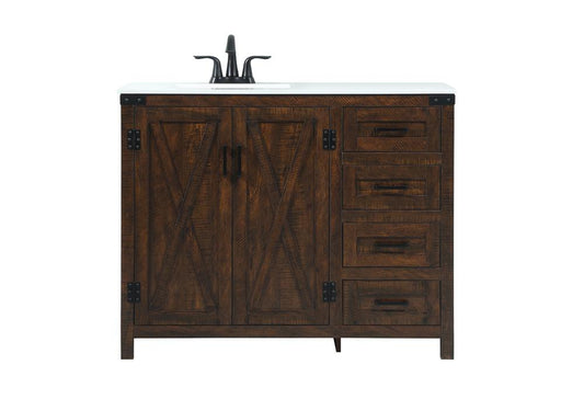 Elegant Furniture & Lighting - Grant 42 inch Single bathroom vanity in expresso - VF90242EX veiw 1