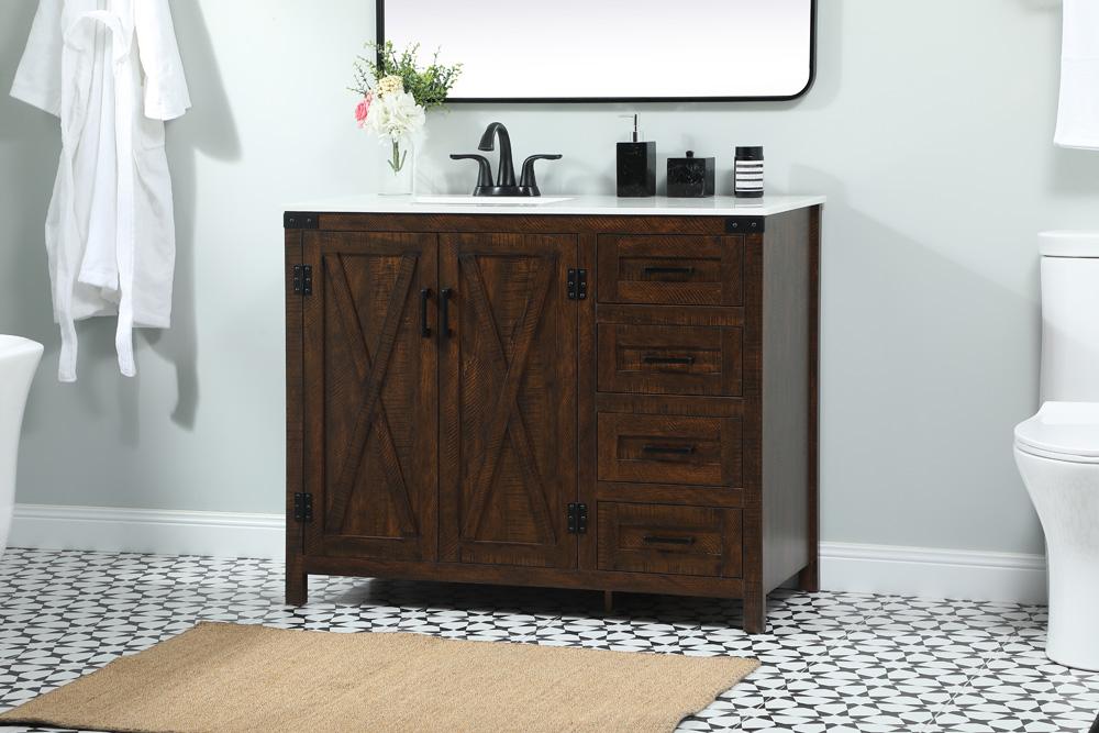 Elegant Furniture & Lighting - Grant 42 inch Single bathroom vanity in expresso - VF90242EX veiw 3