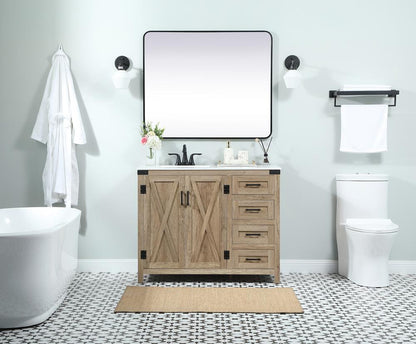 Elegant Furniture & Lighting - Grant 42 inch Single bathroom vanity in natural oak - VF90242NT veiw 5