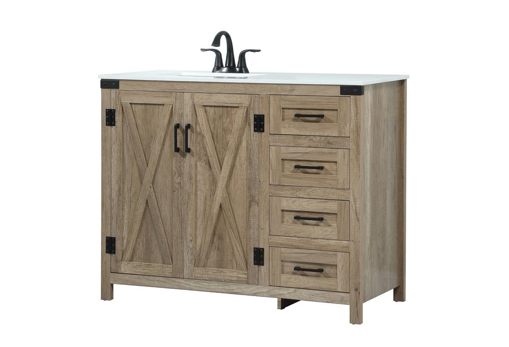 Elegant Furniture & Lighting - Grant 42 inch Single bathroom vanity in natural oak - VF90242NT veiw 8