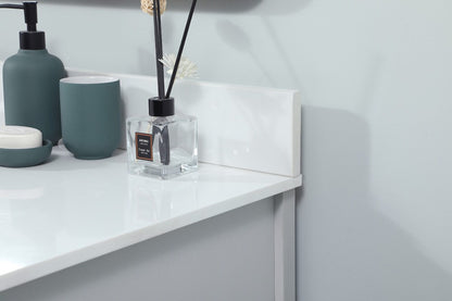Elegant Furniture & Lighting - Grant 42 inch Single bathroom vanity in grey with backsplash - VF90242GR-BS veiw 6