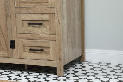 Elegant Furniture & Lighting - Grant 42 inch Single bathroom vanity in natural oak with backsplash - VF90242NT-BS veiw 7