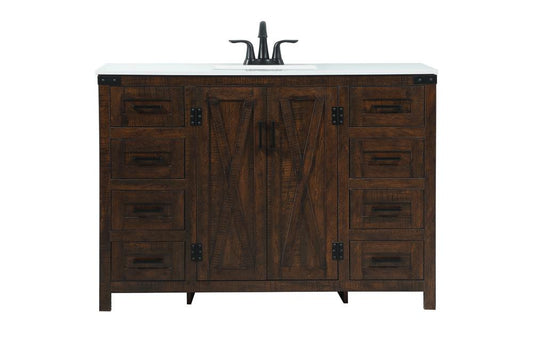 Elegant Furniture & Lighting - Grant 48 inch Single bathroom vanity in expresso - VF90248EX veiw 1