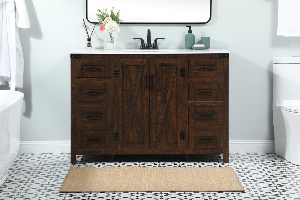 Elegant Furniture & Lighting - Grant 48 inch Single bathroom vanity in expresso - VF90248EX veiw 2