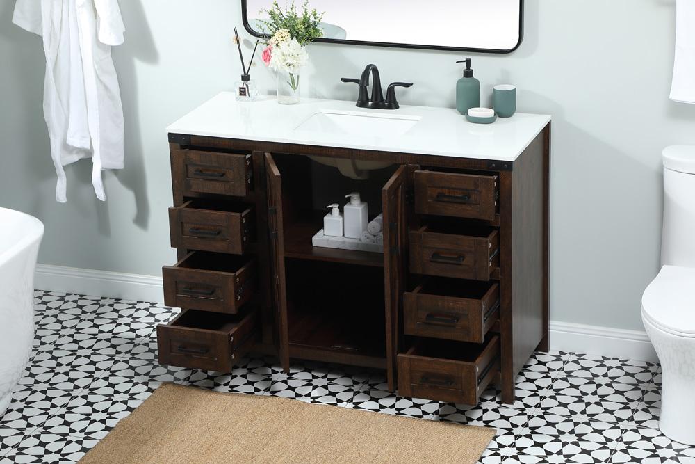 Elegant Furniture & Lighting - Grant 48 inch Single bathroom vanity in expresso - VF90248EX veiw 4