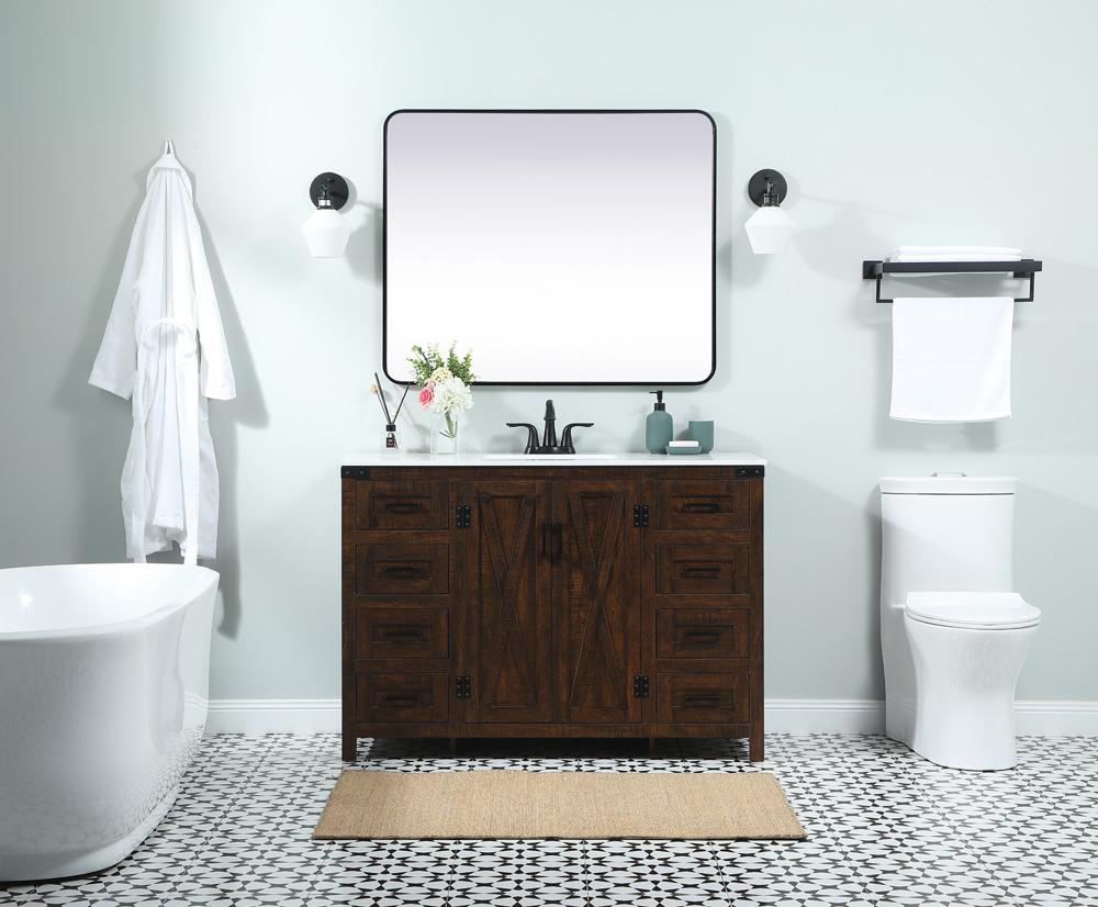 Elegant Furniture & Lighting - Grant 48 inch Single bathroom vanity in expresso - VF90248EX veiw 5