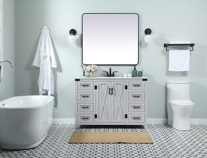Elegant Furniture & Lighting - Grant 48 inch Single bathroom vanity in grey - VF90248GR veiw 5