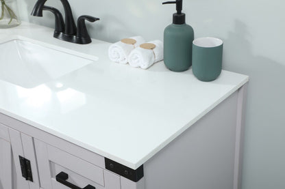 Elegant Furniture & Lighting - Grant 48 inch Single bathroom vanity in grey - VF90248GR veiw 6