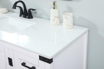Elegant Furniture & Lighting - Grant 48 inch Single bathroom vanity in white - VF90248WH veiw 6