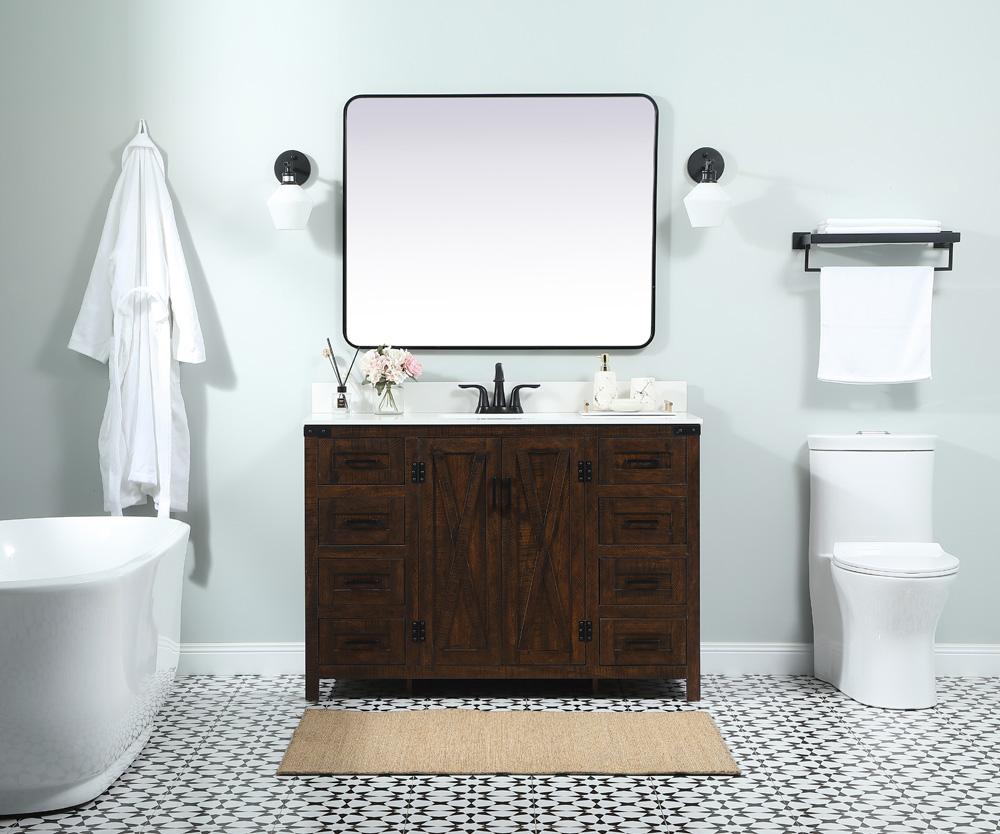 Elegant Furniture & Lighting - Grant 48 inch Single bathroom vanity in expresso with backsplash - VF90248EX-BS veiw 5