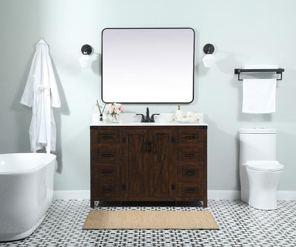 Elegant Furniture & Lighting - Grant 48 inch Single bathroom vanity in expresso with backsplash - VF90248EX-BS veiw 5