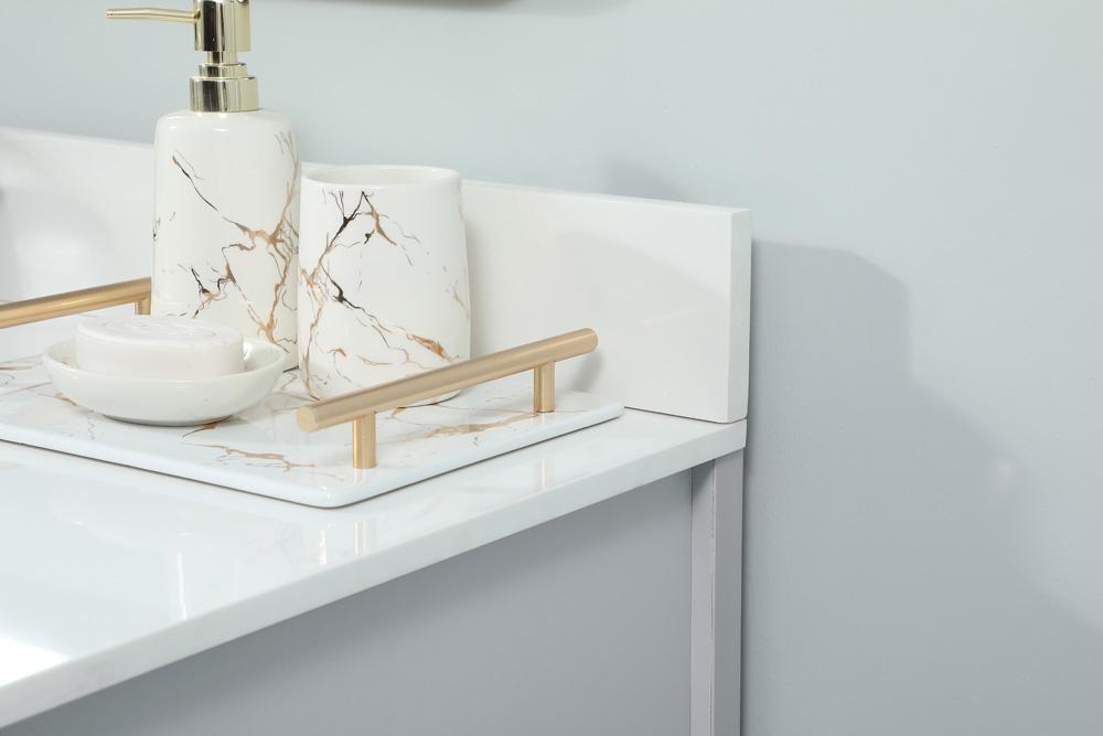 Elegant Furniture & Lighting - Grant 48 inch Single bathroom vanity in grey with backsplash - VF90248GR-BS veiw 6