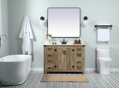 Elegant Furniture & Lighting - Grant 48 inch Single bathroom vanity in natural oak with backsplash - VF90248NT-BS veiw 5