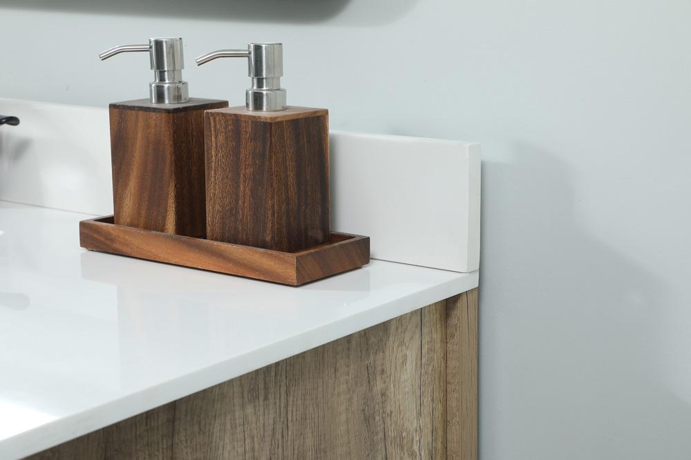 Elegant Furniture & Lighting - Grant 48 inch Single bathroom vanity in natural oak with backsplash - VF90248NT-BS veiw 6