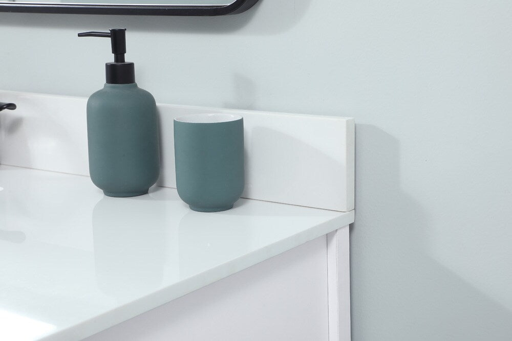 Elegant Furniture & Lighting - Grant 48 inch Single bathroom vanity in white with backsplash - VF90248WH-BS veiw 6