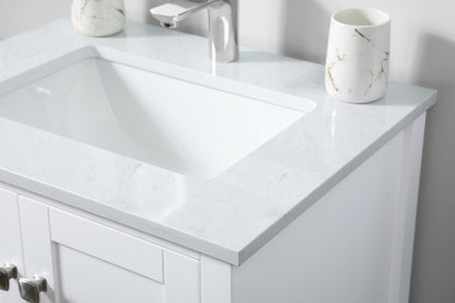 Elegant Furniture & Lighting - Hamilton 24 Inch Single Bathroom Vanity In White - VF21124WH veiw 6