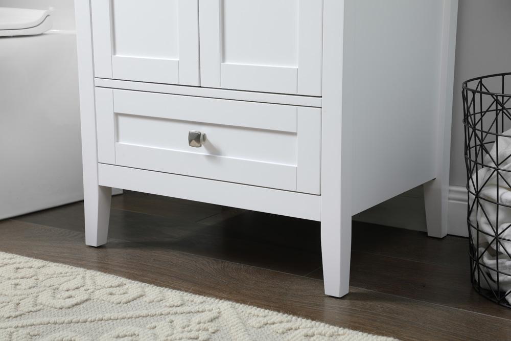 Elegant Furniture & Lighting - Hamilton 24 Inch Single Bathroom Vanity In White - VF21124WH veiw 7