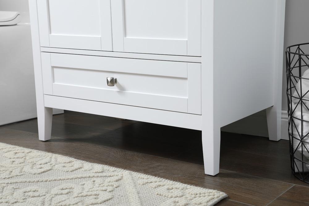 Elegant Furniture & Lighting - Hamilton 30 Inch Single Bathroom Vanity In White - VF21130WH veiw 7