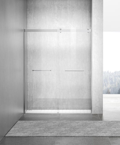Elegant Furniture & Lighting - Hamilton Frameless shower door 60 x 76 Polished Chrome - SD202-6076PCH veiw 1