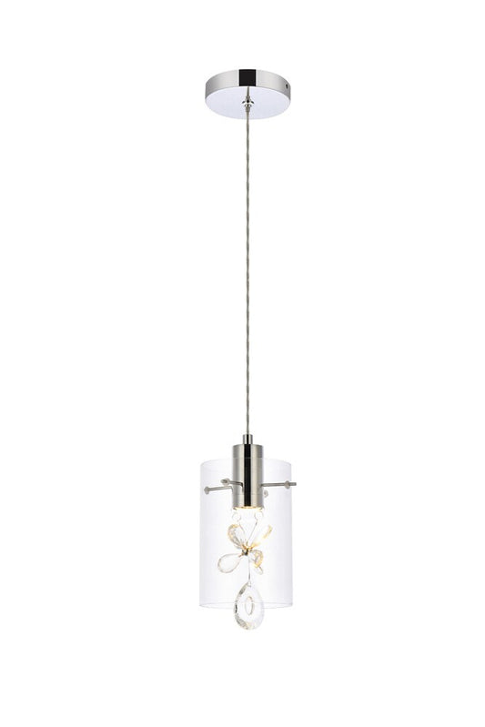 Elegant Furniture & Lighting - Hana 1 light Chrome Pendant - 5202D6C veiw 1