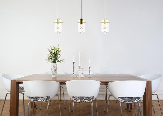 Elegant Furniture & Lighting - Hana 1 light Gold Pendant - 5202D6G veiw 2
