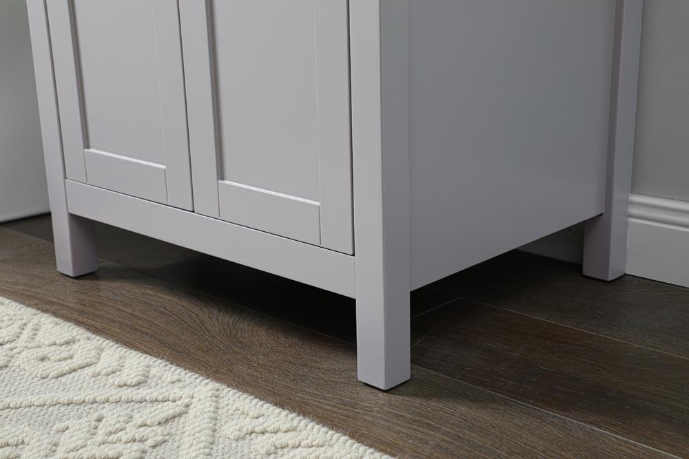 Elegant Furniture & Lighting - Harrison 24 Inch SIngle Bathroom Vanity In Grey - VF28824GR veiw 7