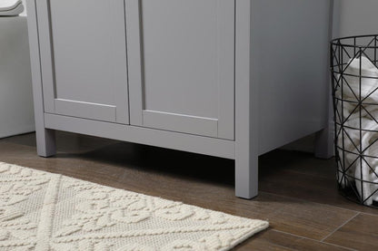 Elegant Furniture & Lighting - Harrison 30 Inch SIngle Bathroom Vanity In Grey - VF28830GR veiw 7