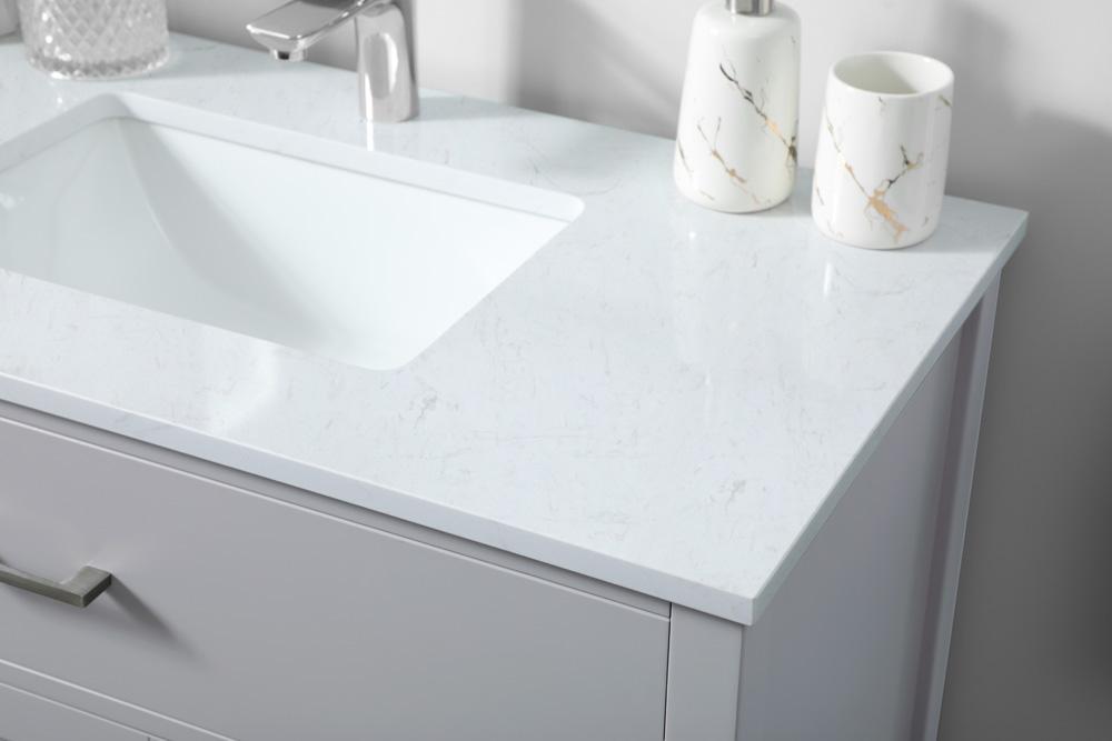 Elegant Furniture & Lighting - Harrison 36 Inch SIngle Bathroom Vanity In Grey - VF28836GR veiw 6