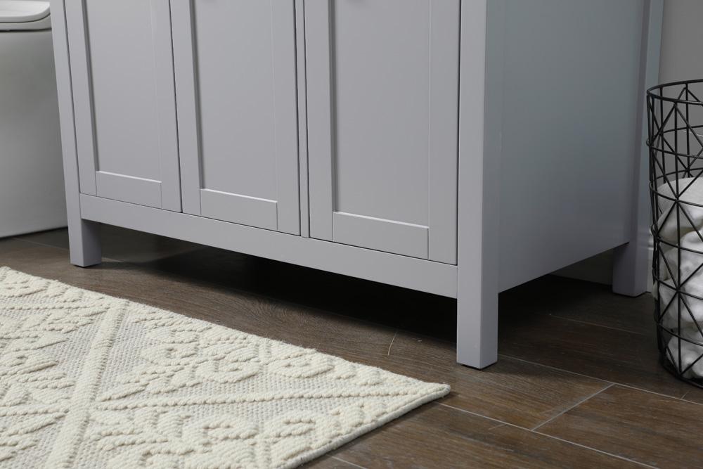 Elegant Furniture & Lighting - Harrison 36 Inch SIngle Bathroom Vanity In Grey - VF28836GR veiw 7