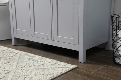 Elegant Furniture & Lighting - Harrison 36 Inch SIngle Bathroom Vanity In Grey - VF28836GR veiw 7