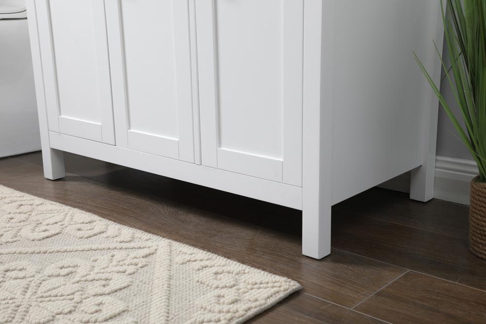 Elegant Furniture & Lighting - Harrison 36 Inch SIngle Bathroom Vanity In White - VF28836WH veiw 7