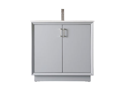 Elegant Furniture & Lighting - Hayes 36 Inch SIngle Bathroom Vanity In Grey - VF19636GR veiw 1