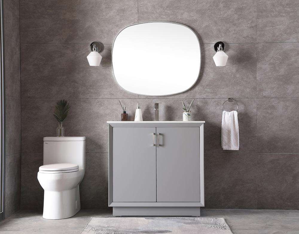 Elegant Furniture & Lighting - Hayes 36 Inch SIngle Bathroom Vanity In Grey - VF19636GR veiw 5