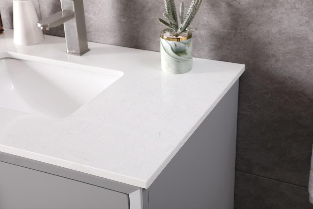 Elegant Furniture & Lighting - Hayes 36 Inch SIngle Bathroom Vanity In Grey - VF19636GR veiw 6