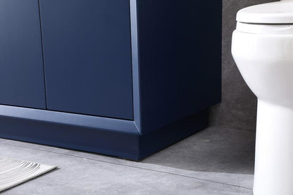 Elegant Furniture & Lighting - Hayes 72 Inch Double Bathroom Vanity In Blue - VF19672DBL veiw 7