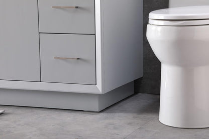 Elegant Furniture & Lighting - Hayes 84 Inch Double Bathroom Vanity In Grey - VF19684DGR veiw 7