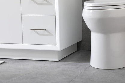 Elegant Furniture & Lighting - Hayes 84 Inch Double Bathroom Vanity In White - VF19684DWH veiw 7