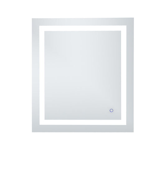 Elegant Furniture & Lighting - Helios 27in x 30in Hardwired LED mirror with touch sensor and color changing temperature 3000K/4200K/6400K - MRE12730 veiw 1