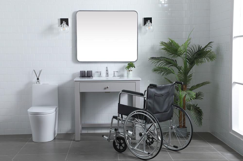 Elegant Furniture & Lighting - Hudson 36 Inch Bathroom Vanity In Grey - VF14836GR veiw 5