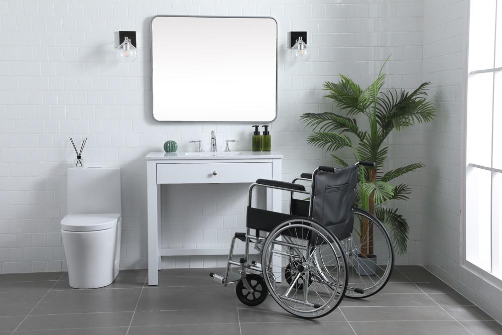 Elegant Furniture & Lighting - Hudson 36 Inch Bathroom Vanity In White - VF14836WH veiw 5