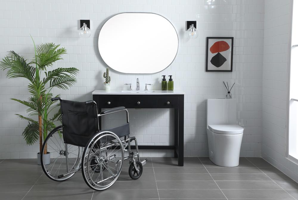 Elegant Furniture & Lighting - Hudson 42 Inch Bathroom Vanity In Black - VF14842MBK veiw 5