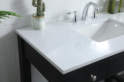 Elegant Furniture & Lighting - Hudson 42 Inch Bathroom Vanity In Black - VF14842MBK veiw 6