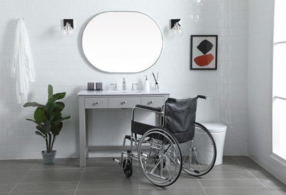 Elegant Furniture & Lighting - Hudson 42 Inch Bathroom Vanity In Grey - VF14842GR veiw 5
