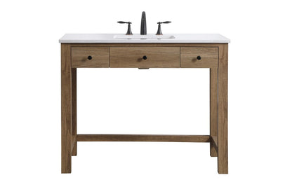 Elegant Furniture & Lighting - Hudson 42 Inch Bathroom Vanity In Natural Oak - VF14842NT veiw 1
